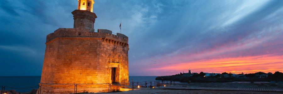 Los mejores atardeceres de Menorca: Castillo de San Nicolás