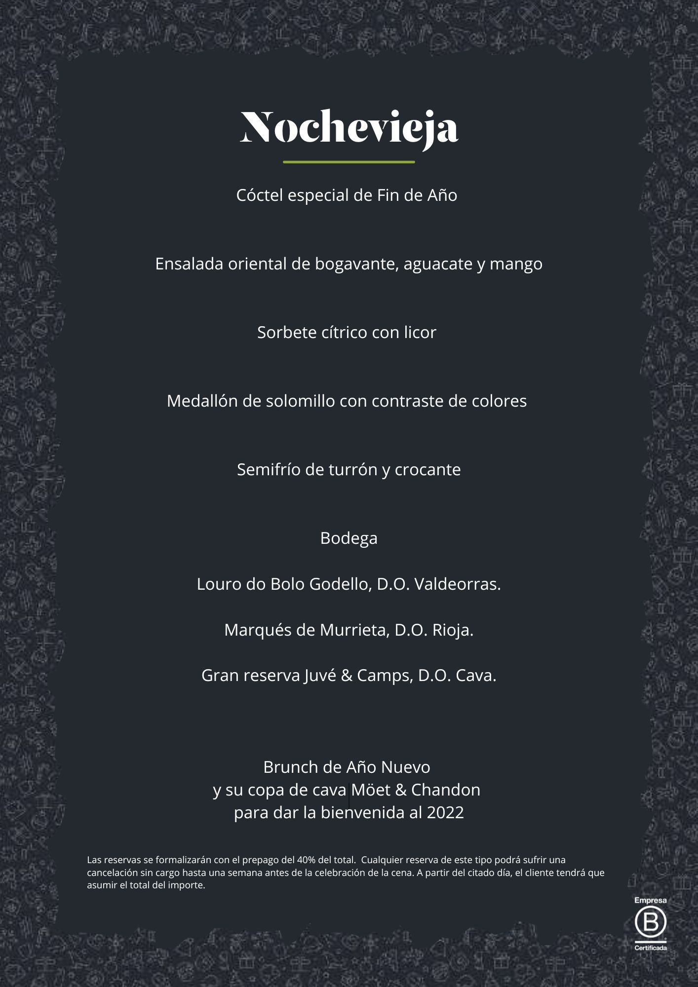 menu nochevieja artiem asturias