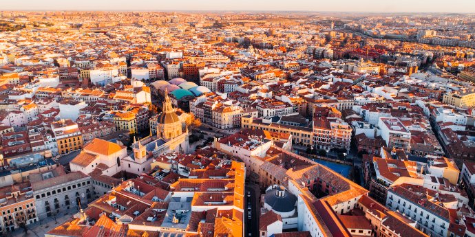 Madrid La Latina vista aérea