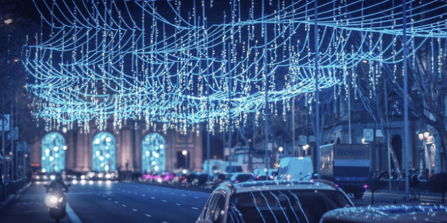 ruta de luces navideñas en Madrid