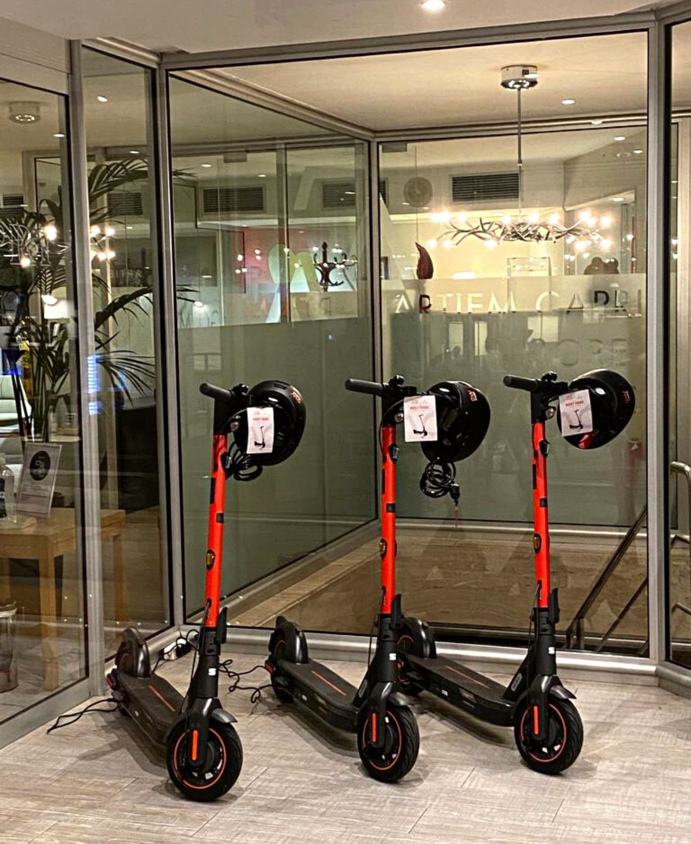 electric scooters artiem hotels