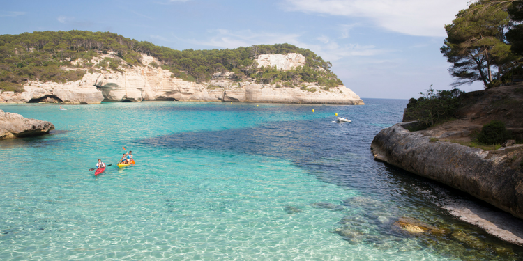 kayak menorca