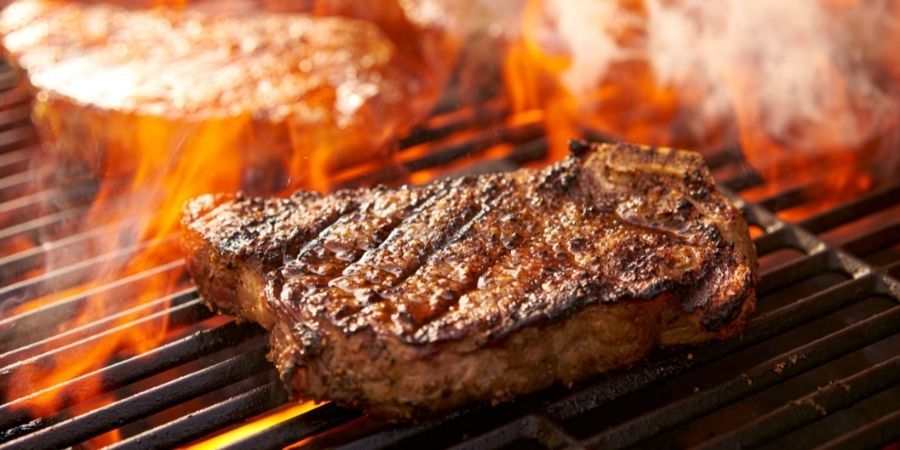 carne a la brasa en Sidrería La Costa en Gijón