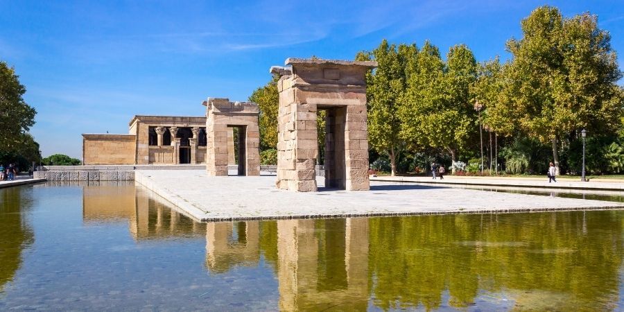 Bike path from Templo de Debod