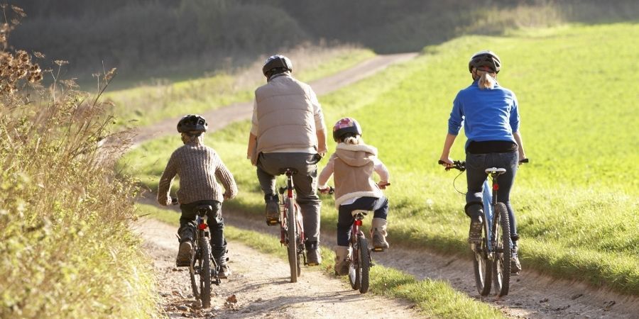 rutas en bici con niños