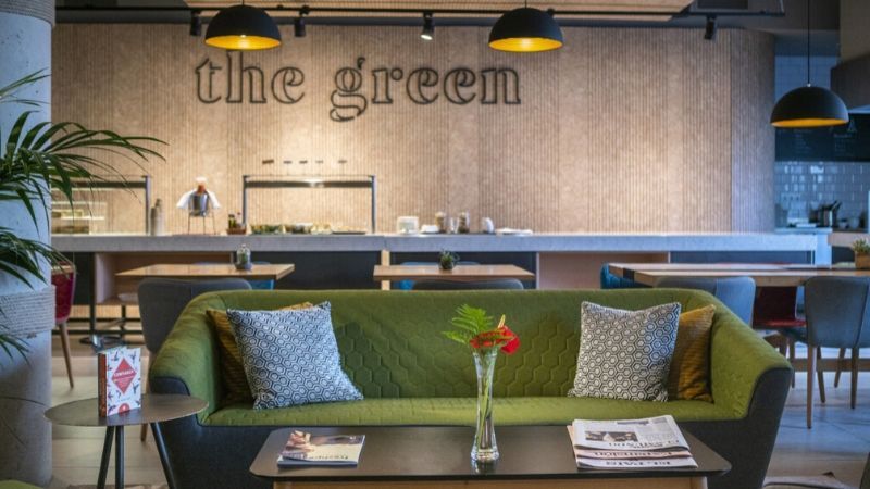 The Green lounge area ARTIEM Madrid