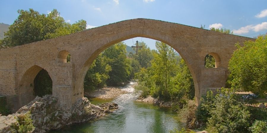 Cangas de onis beautiful village Asturias